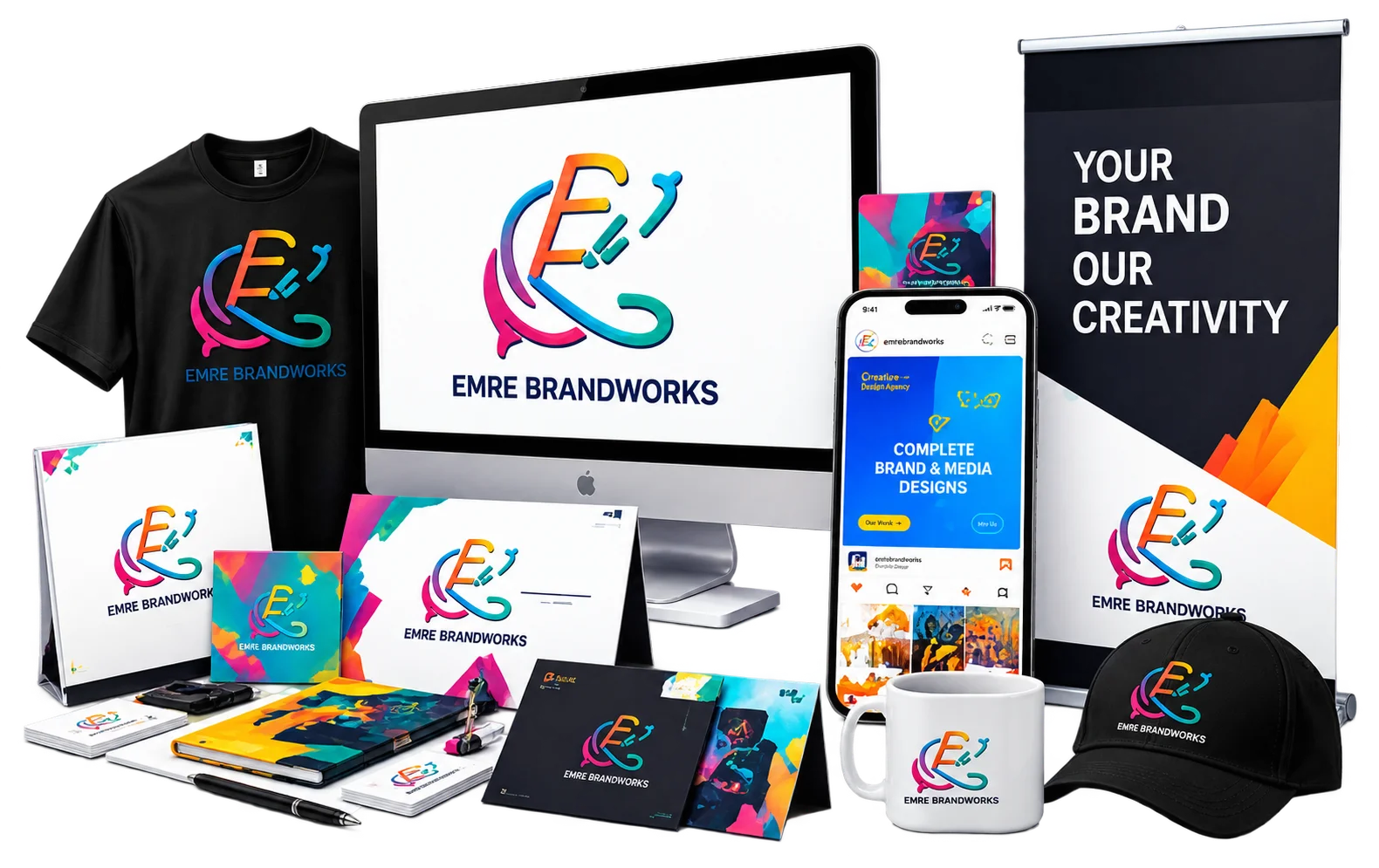 EMRE Brandworks creative branding and design mockup collection